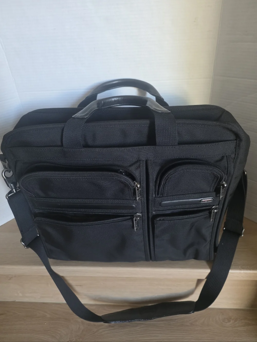 TUMI Men's Business & Travel Black Breifcase -26150D4.